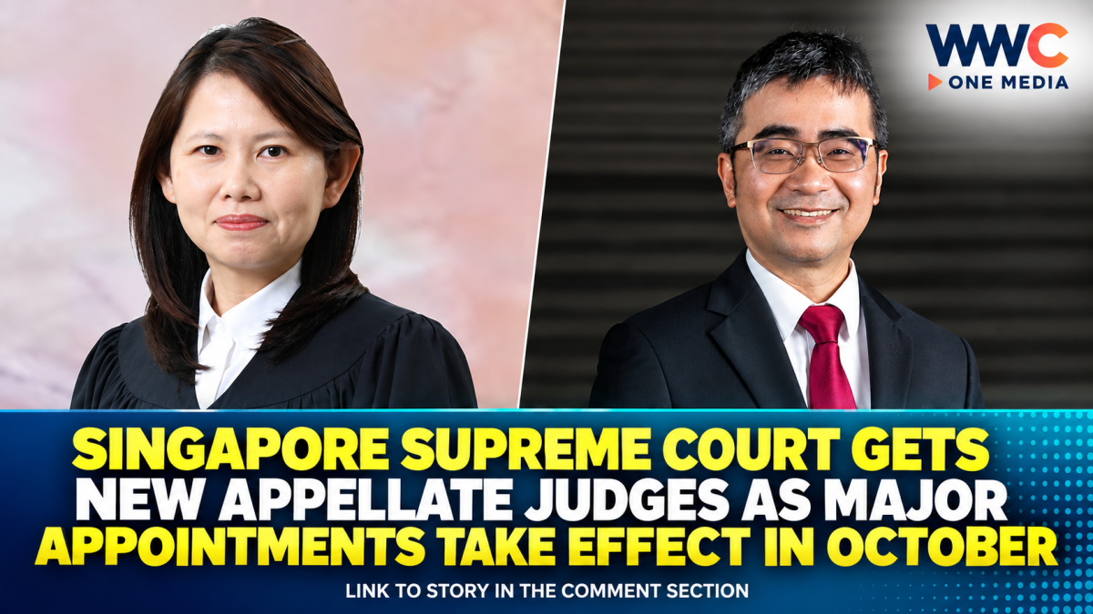 Singapore Supreme Court Gets New Appellate Judges as Major Appointments Take Effect in October