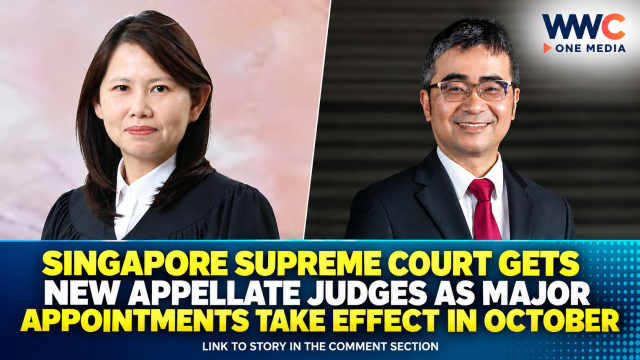 Singapore Supreme Court Gets New Appellate Judges as Major Appointments Take Effect in October