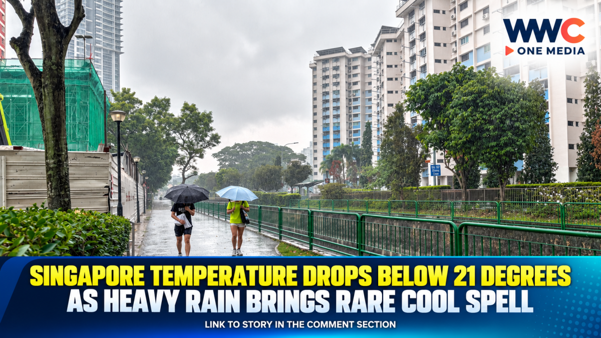 Singapore Temperature Drops Below 21 Degrees as Heavy Rain Brings Rare Cool Spell
