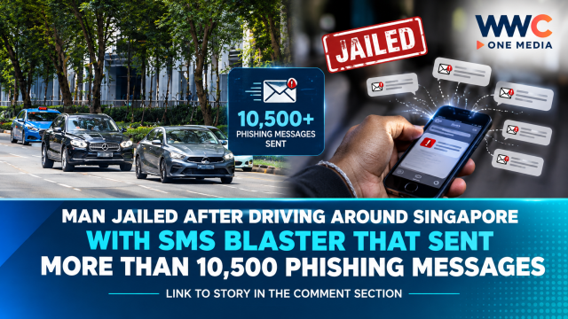 Man Jailed After Driving Around Singapore With SMS Blaster That Sent More Than 10,500 Phishing Messages