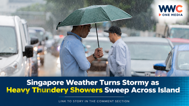 Singapore Weather Turns Stormy as Heavy Thundery Showers Sweep Across Island
