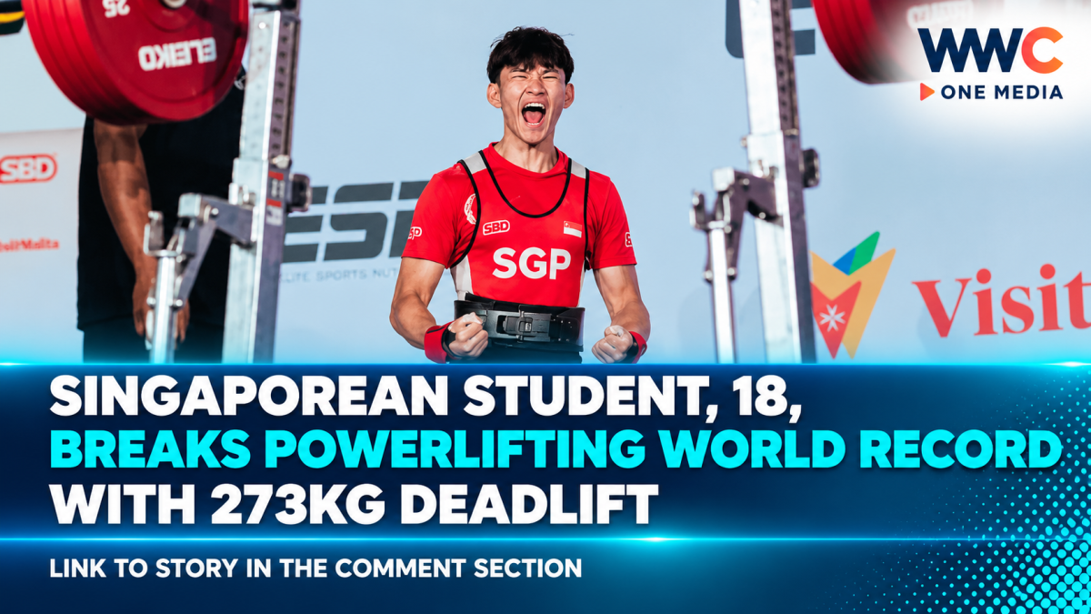 Singaporean Student, 18, Breaks Powerlifting World Record With 273kg Deadlift