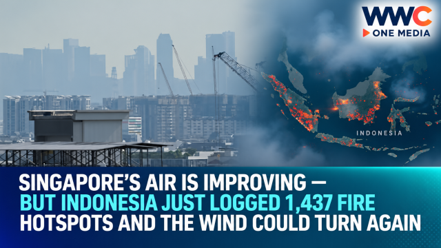 Singapore’s Air Is Improving — But Indonesia Just Logged 1,437 Fire Hotspots and the Wind Could Turn Again