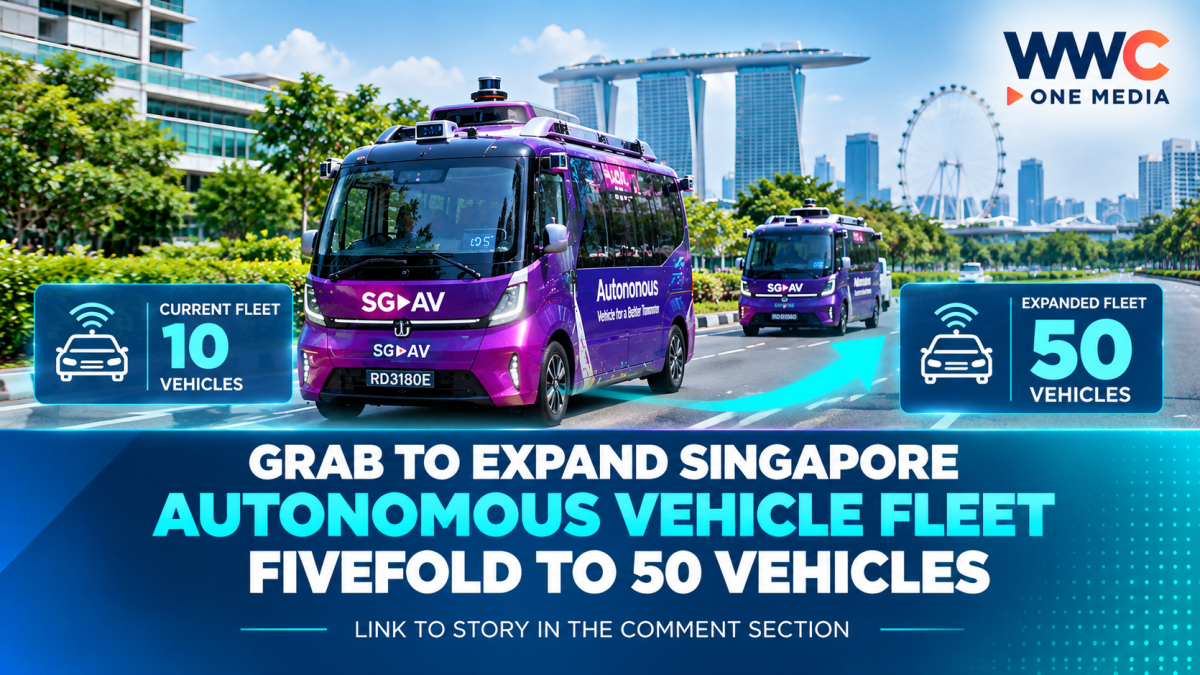 Grab to Expand Singapore Autonomous Vehicle Fleet Fivefold to 50 Vehicles