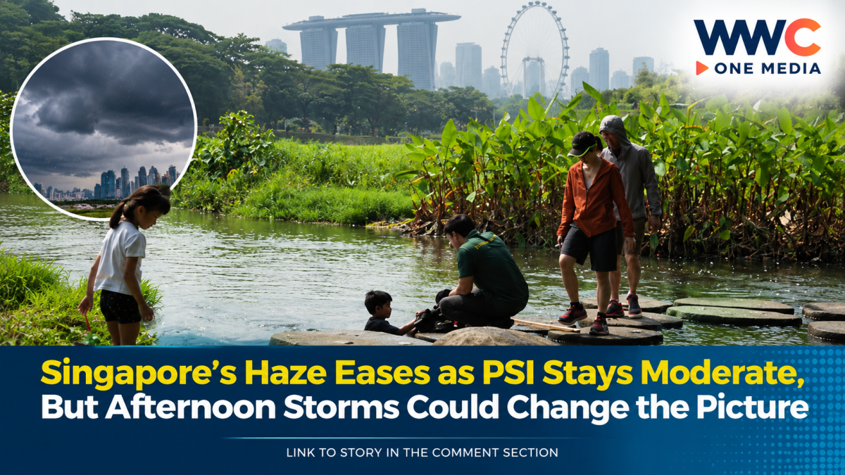 Singapore’s Haze Eases as PSI Stays Moderate, But Afternoon Storms Could Change the Picture