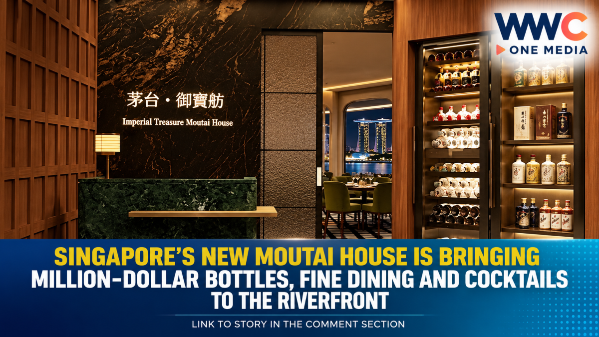 Singapore’s New Moutai House Is Bringing Million-Dollar Bottles, Fine Dining and Cocktails to the Riverfront