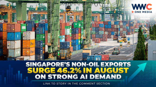 Singapore’s Non-Oil Exports Surge 46.2% in August on Strong AI Demand