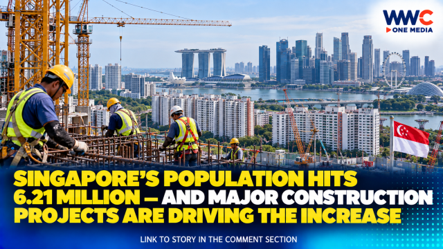 Singapore’s Population Hits 6.21 Million — And Major Construction Projects Are Driving the Increase