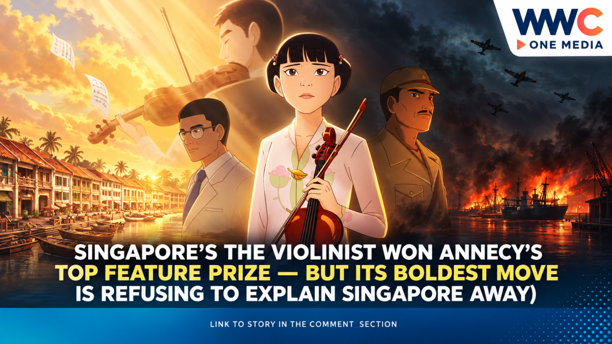 Singapore’s The Violinist Won Annecy’s Top Feature Prize — But Its Boldest Move Is Refusing to Explain Singapore Away