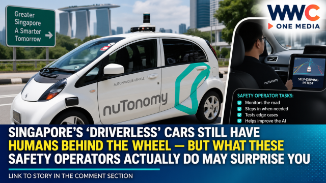 Singapore’s ‘Driverless’ Cars Still Have Humans Behind the Wheel — But What These Safety Operators Actually Do May Surprise You