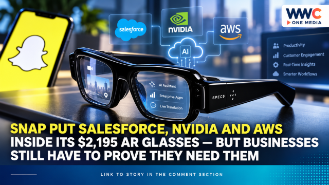 Snap Put Salesforce, Nvidia and AWS Inside Its $2,195 AR Glasses — But Businesses Still Have to Prove They Need Them