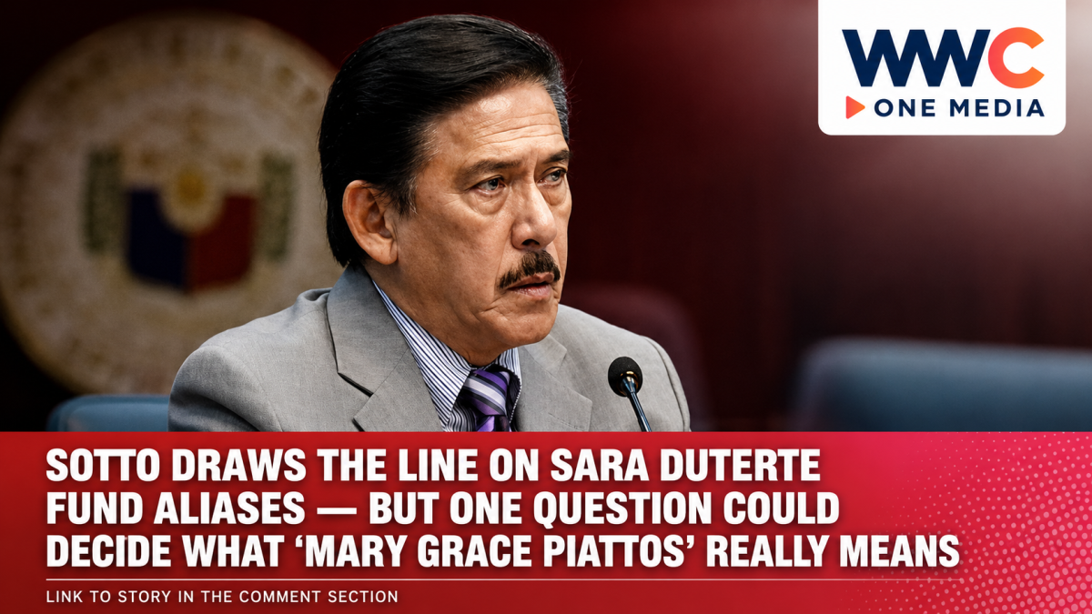 Sotto Draws the Line on Sara Duterte Fund Aliases — But One Question Could Decide What ‘Mary Grace Piattos’ Really Means