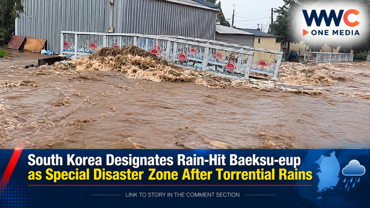 South Korea Designates Rain-Hit Baeksu-eup as Special Disaster Zone After Torrential Rains
