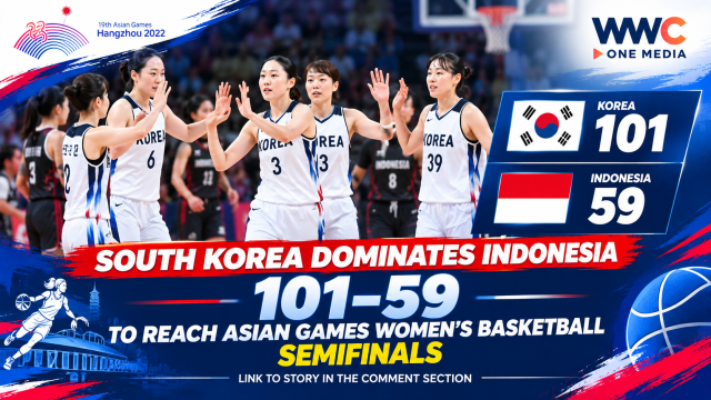 South Korea Dominates Indonesia 101–59 to Reach Asian Games Women’s Basketball Semifinals