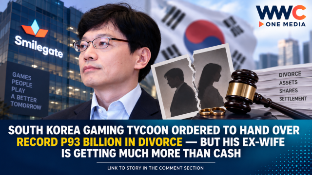 South Korea Gaming Tycoon Ordered to Hand Over Record P93 Billion in Divorce — But His Ex-Wife Is Getting Much More Than Cash