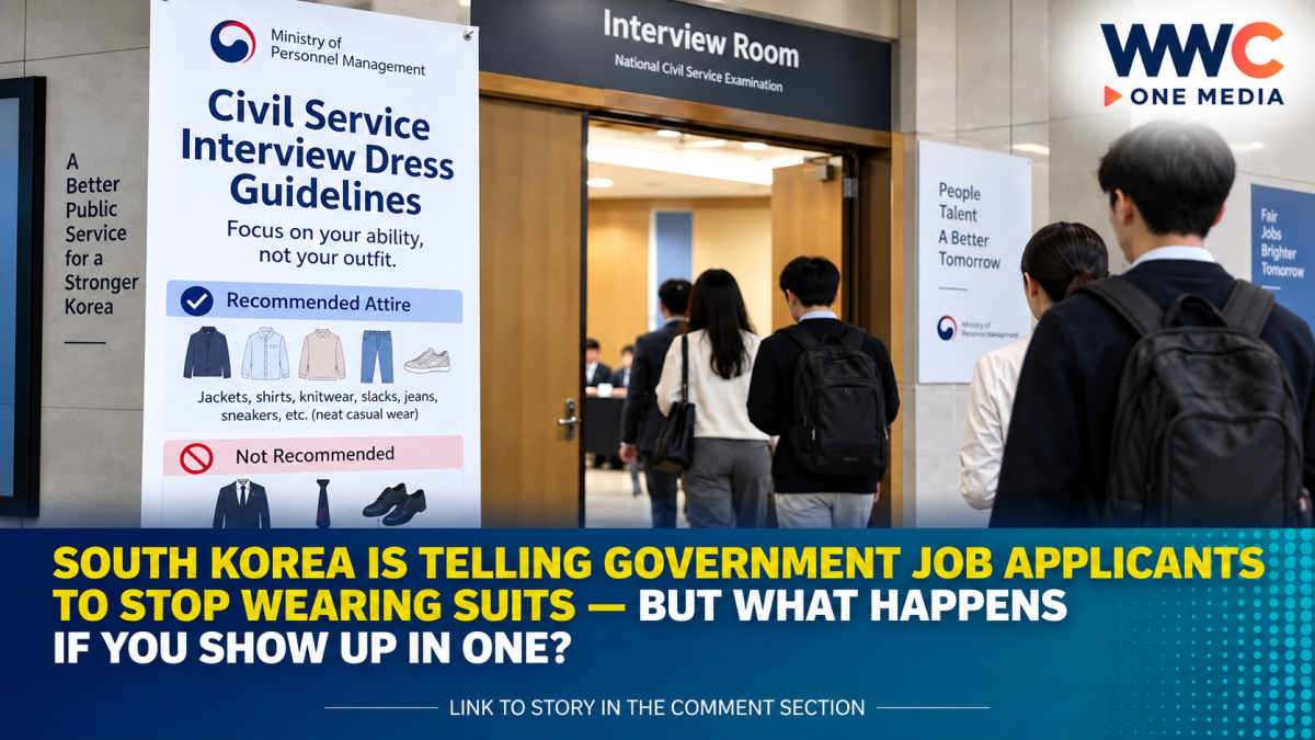 South Korea Is Telling Government Job Applicants to Stop Wearing Suits — But What Happens If You Show Up in One?