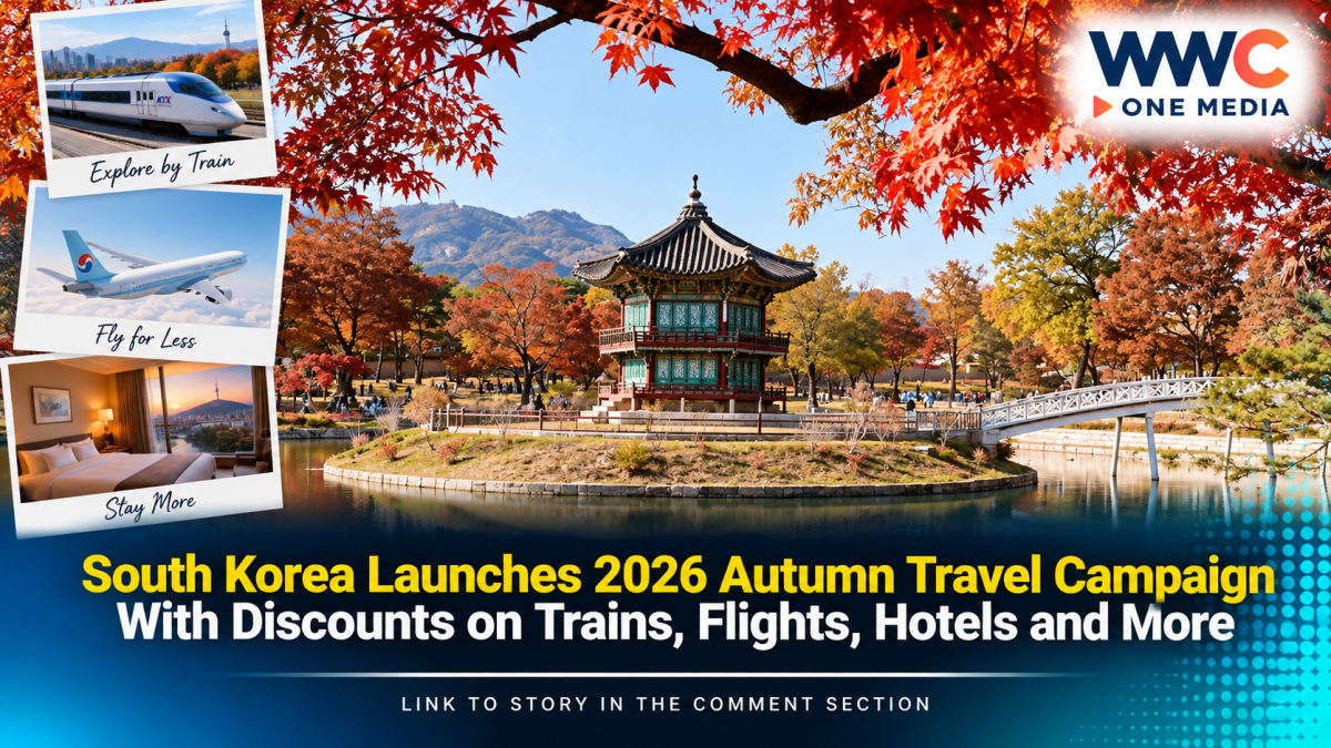 South Korea Launches 2026 Autumn Travel Campaign With Discounts on Trains, Flights, Hotels and More