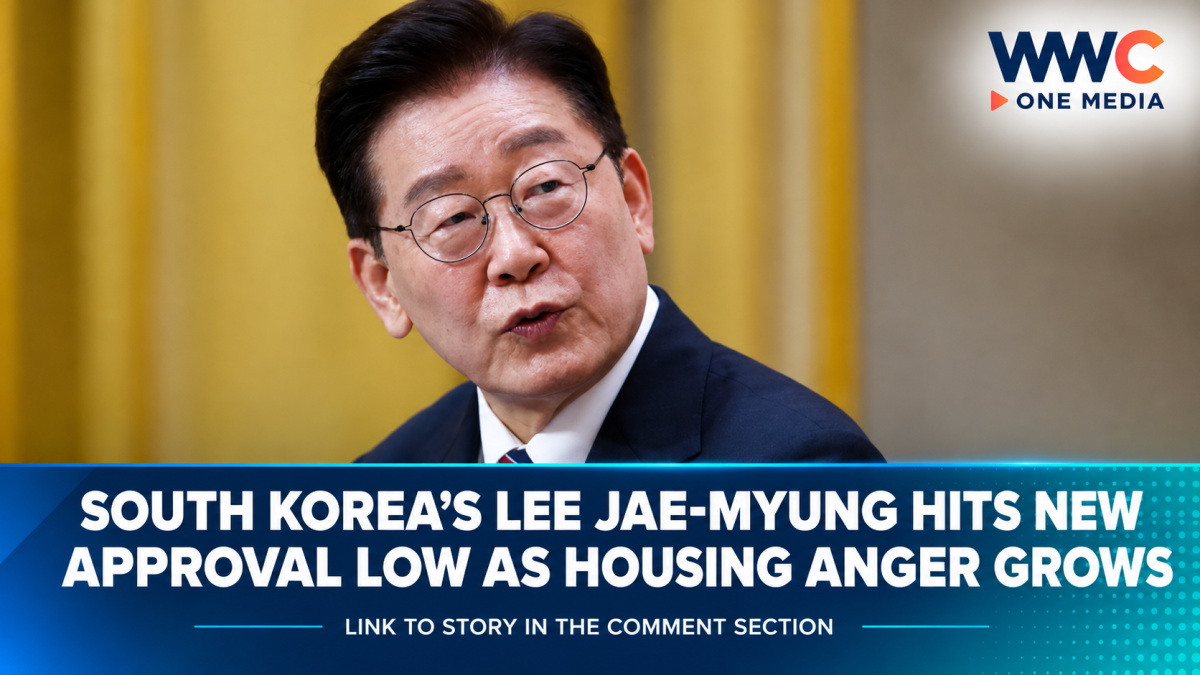 South Korea’s Lee Jae-myung Hits New Approval Low as Housing Anger Grows