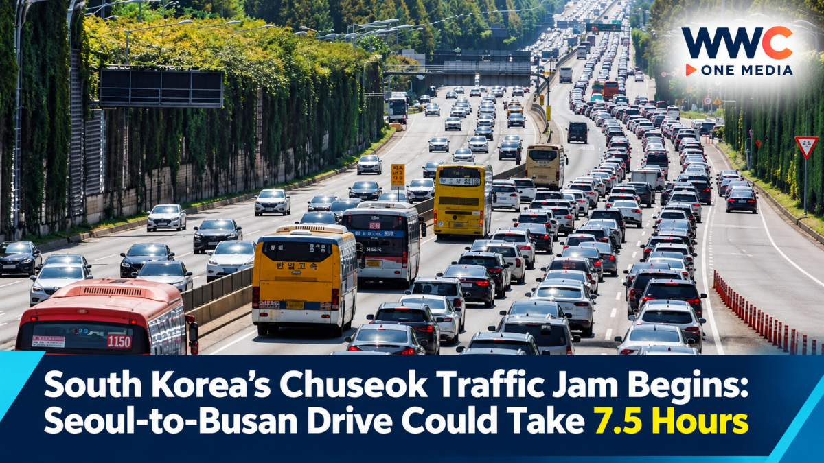 South Korea’s Chuseok Traffic Jam Begins: Seoul-to-Busan Drive Could Take 7.5 Hours