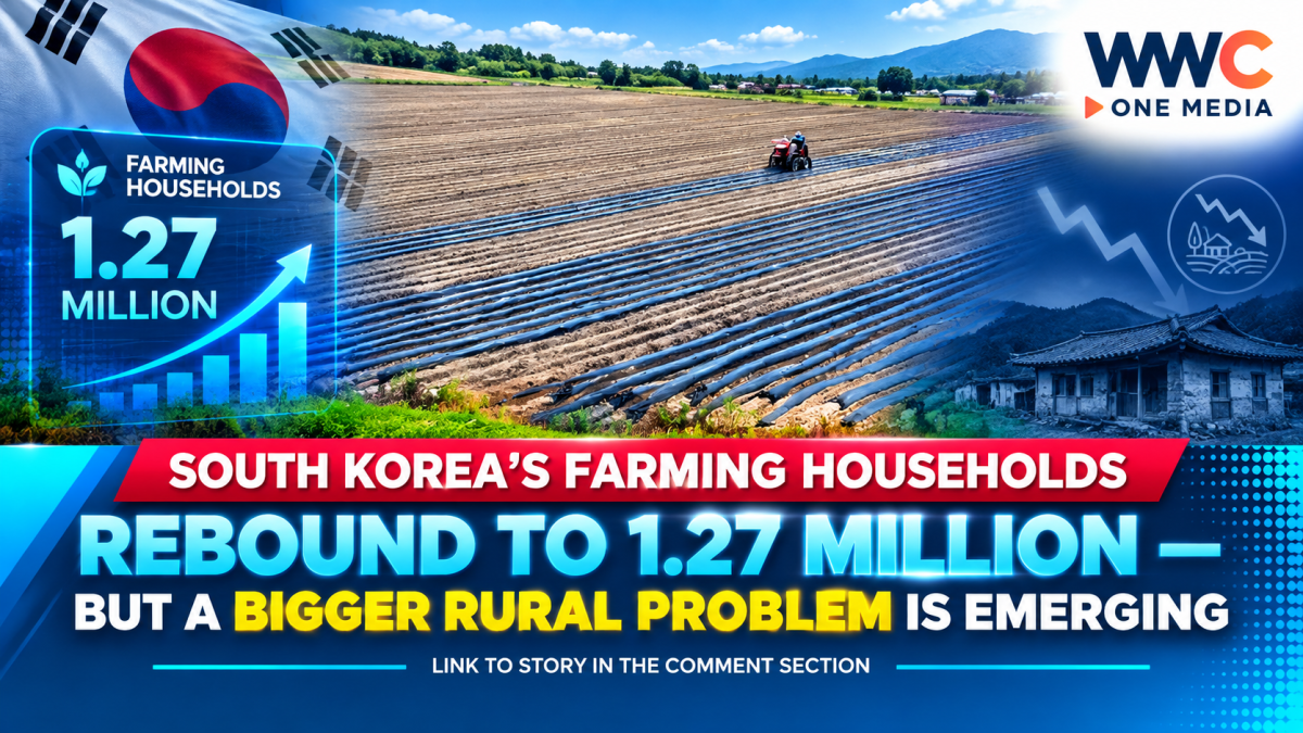South Korea’s Farming Households Rebound to 1.27 Million — But a Bigger Rural Problem Is Emerging