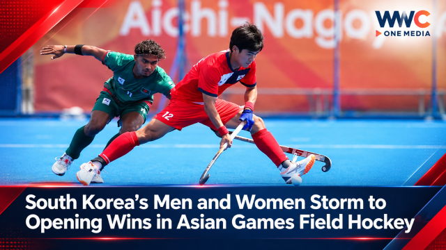 South Korea’s Men and Women Storm to Opening Wins in Asian Games Field Hockey