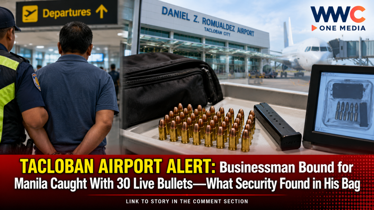 TACLOBAN AIRPORT ALERT: Businessman Bound for Manila Caught With 30 Live Bullets—What Security Found in His Bag