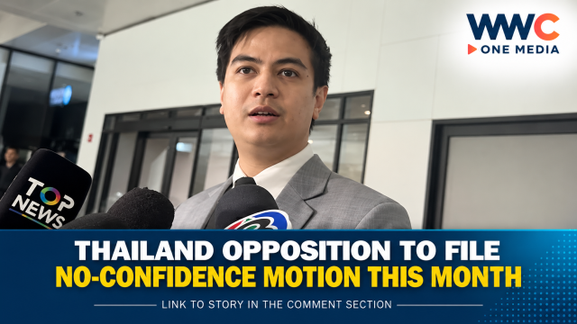Thailand Opposition to File No-Confidence Motion This Month