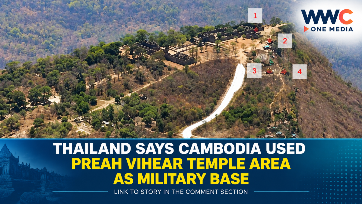 Thailand Says Cambodia Used Preah Vihear Temple Area as Military Base