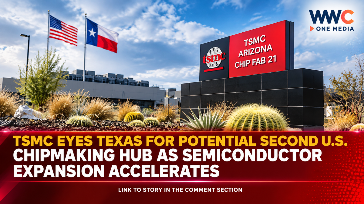 TSMC Eyes Texas for Potential Second U.S. Chipmaking Hub as Semiconductor Expansion Accelerates