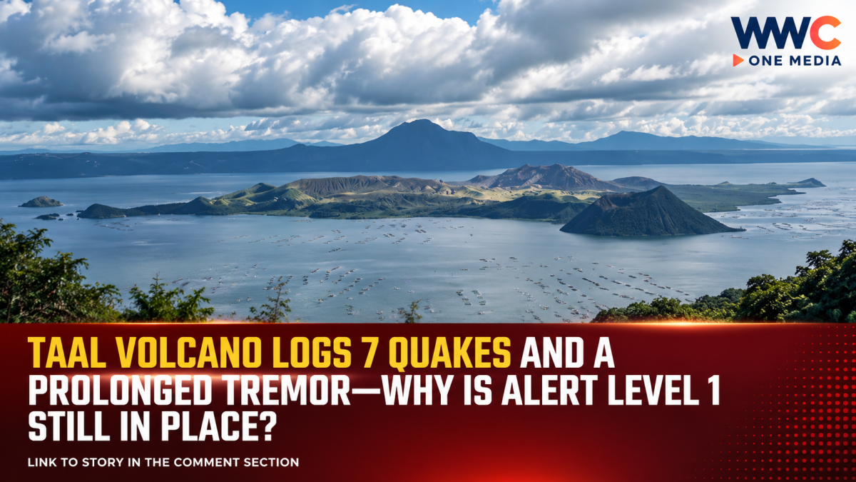 Taal Volcano Logs 7 Quakes and a Prolonged Tremor—Why Is Alert Level 1 Still in Place?