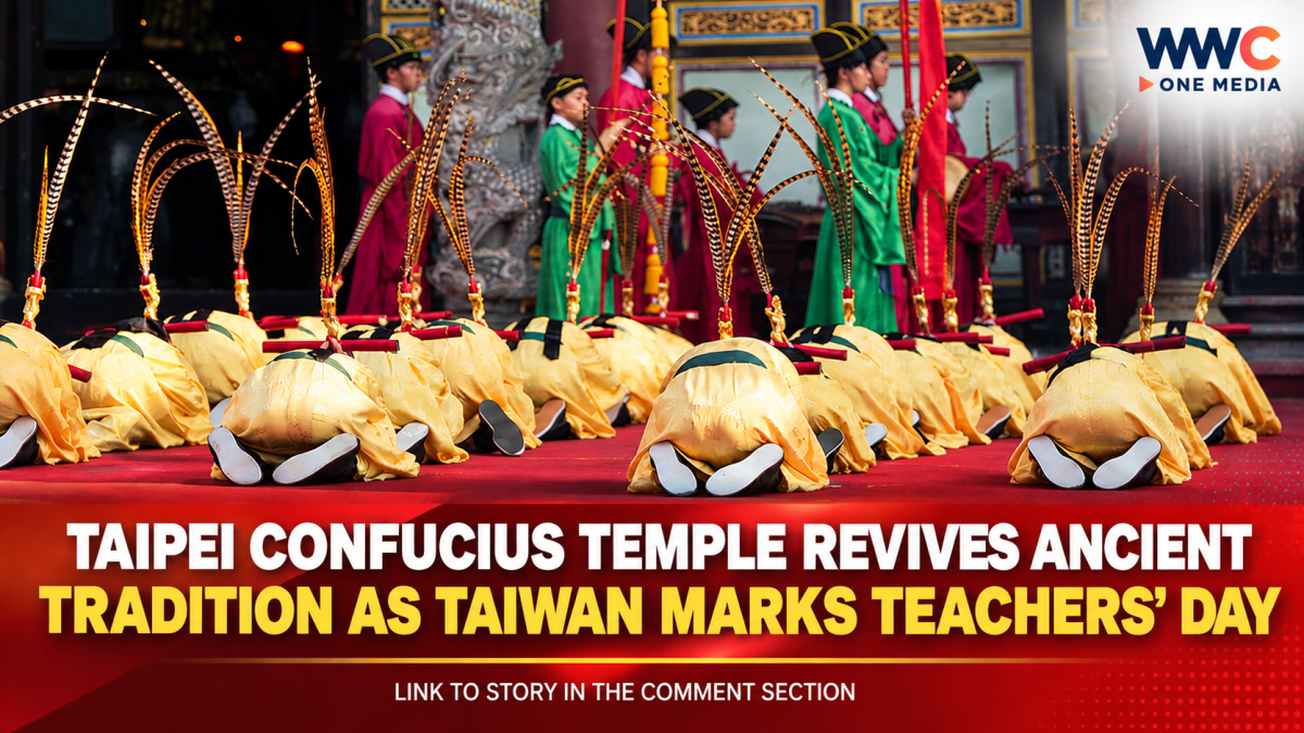Taipei Confucius Temple Revives Ancient Tradition as Taiwan Marks Teachers’ Day