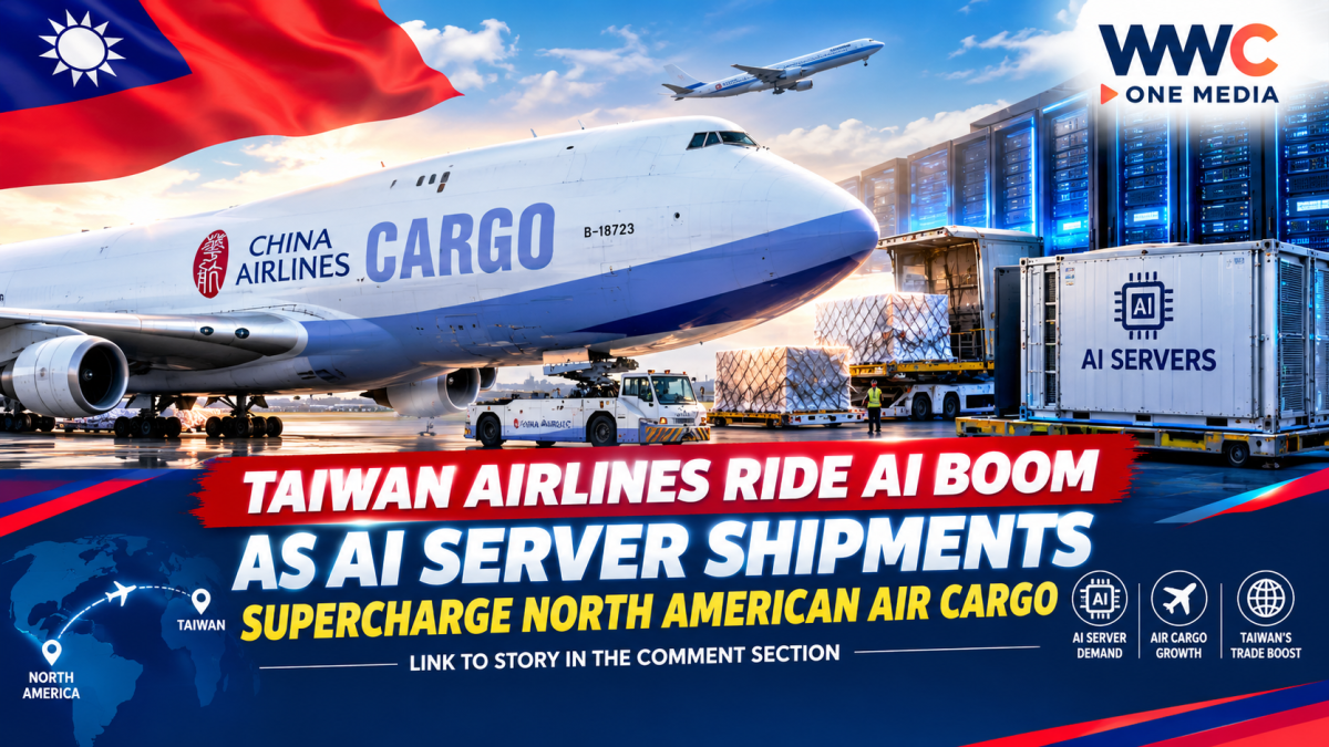 Taiwan Airlines Ride AI Boom as AI Server Shipments Supercharge North American Air Cargo