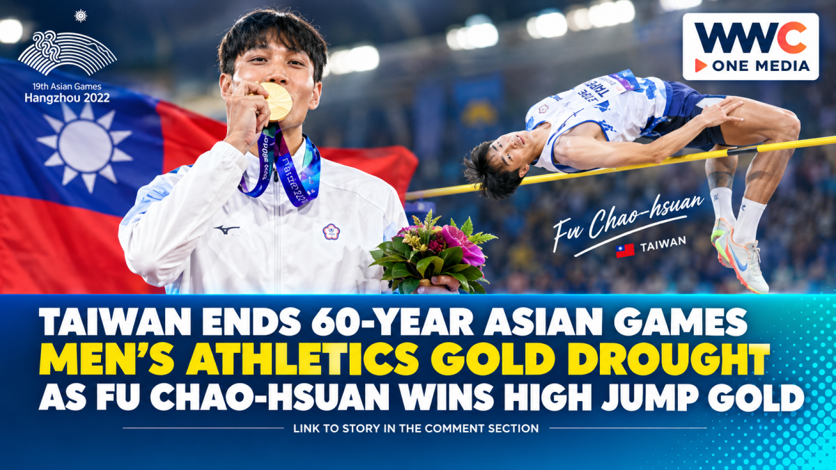Taiwan Ends 60-Year Asian Games Men’s Athletics Gold Drought as Fu Chao-hsuan Wins High Jump Gold