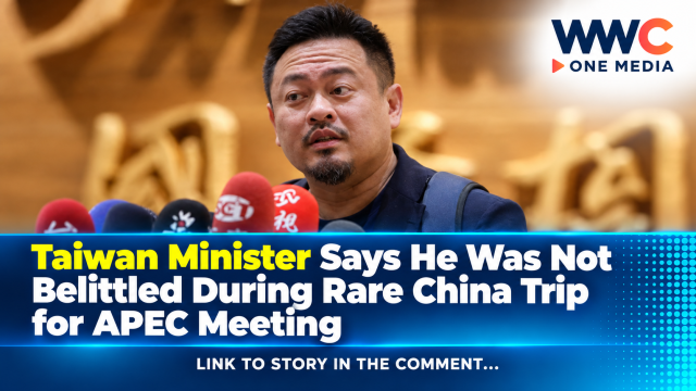 Taiwan Minister Says He Was Not Belittled During Rare China Trip for APEC Meeting