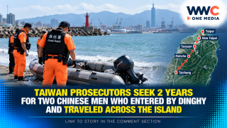 Taiwan Prosecutors Seek 2 Years for Two Chinese Men Who Entered by Dinghy and Traveled Across the Island
