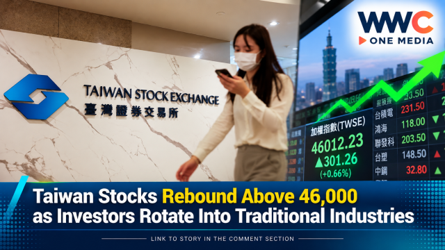 Taiwan Stocks Rebound Above 46,000 as Investors Rotate Into Traditional Industries