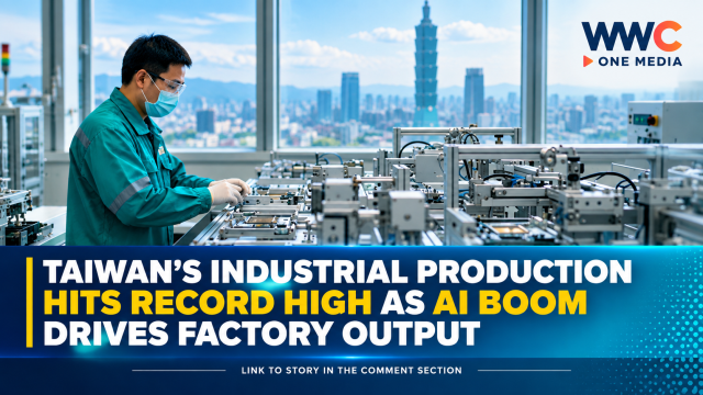 Taiwan’s Industrial Production Hits Record High as AI Boom Drives Factory Output