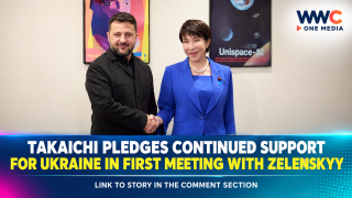 Takaichi Pledges Continued Support for Ukraine in First Meeting With Zelenskyy