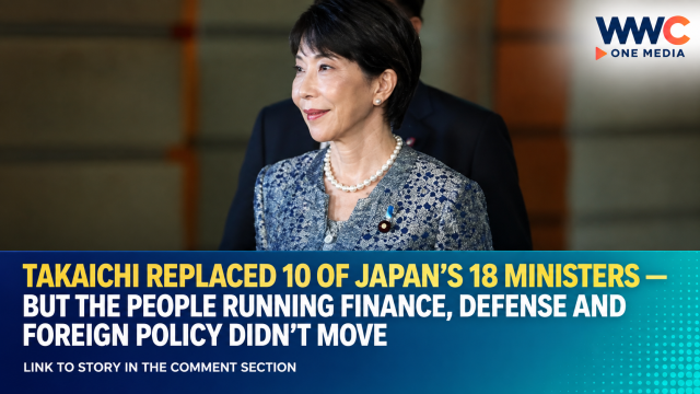 Takaichi Replaced 10 Of Japan’s 18 Ministers— But The People Running Finance, Defense And Foreign Policy Didn’t Move