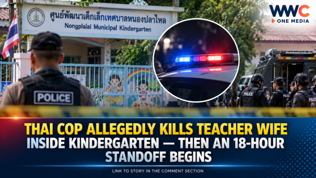 Thai Cop Allegedly Kills Teacher Wife Inside Kindergarten — Then an 18-Hour Standoff Begins