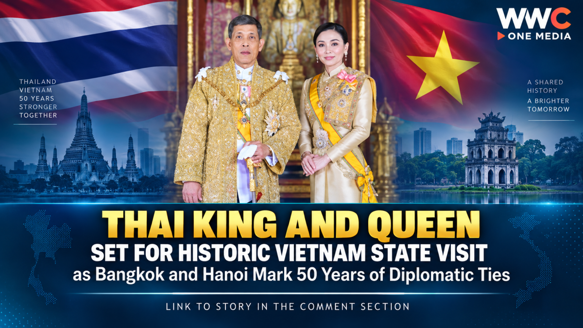 Thai King and Queen Set for Historic Vietnam State Visit as Bangkok and Hanoi Mark 50 Years of Diplomatic Ties