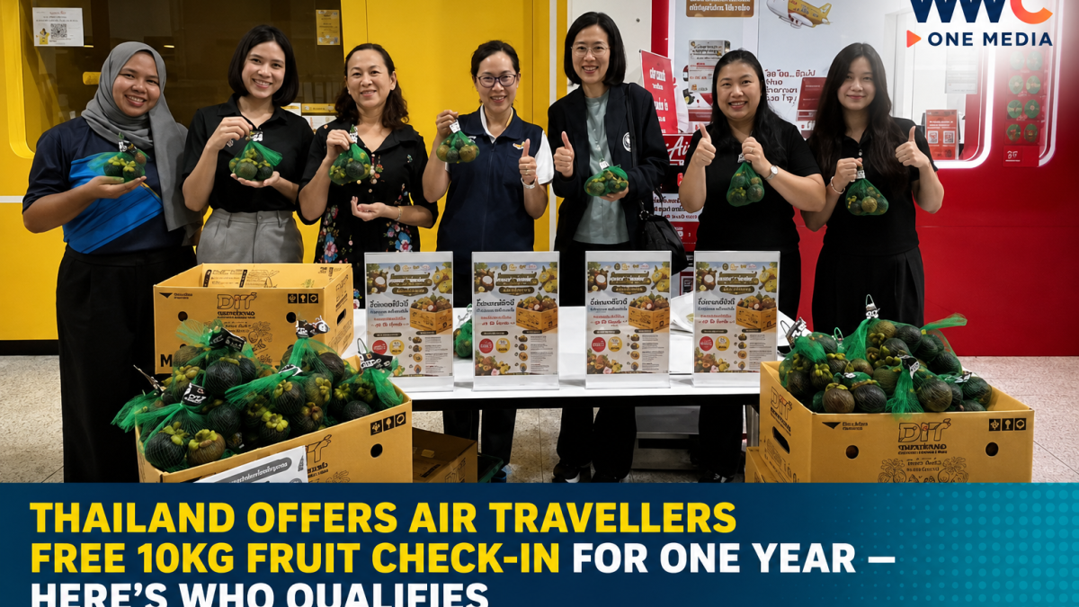 Thailand Offers Air Travellers Free 10KG Fruit Check-In for One Year — Here’s Who Qualifies