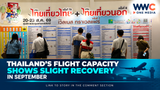 Thailand’s Flight Capacity Shows Slight Recovery in September