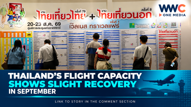 Thailand’s Flight Capacity Shows Slight Recovery in September