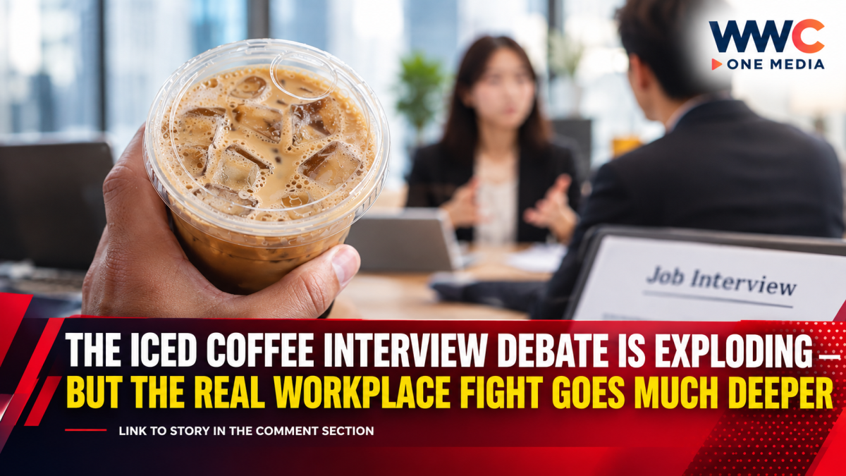 The Iced Coffee Interview Debate Is Exploding — But the Real Workplace Fight Goes Much Deeper