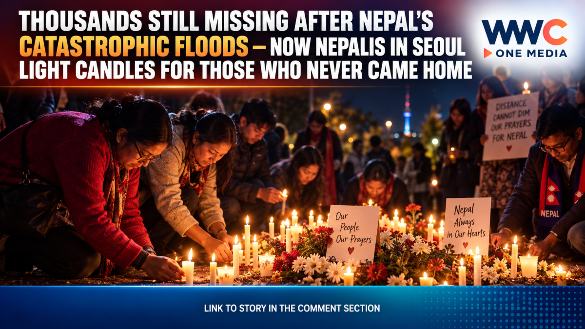 Thousands Still Missing After Nepal’s Catastrophic Floods — Now Nepalis in Seoul Light Candles for Those Who Never Came Home