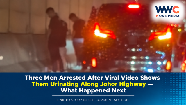 Three Men Arrested After Viral Video Shows Them Urinating Along Johor Highway — What Happened Next