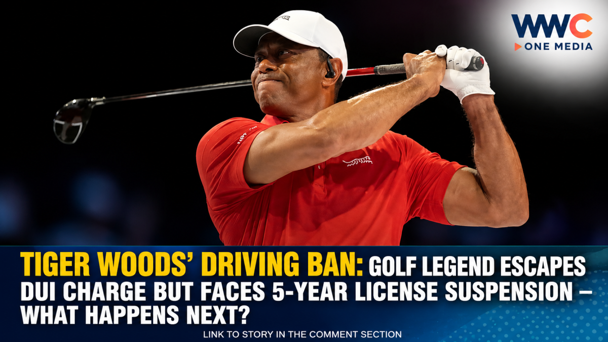 TIGER WOODS’ DRIVING BAN: Golf Legend Escapes DUI Charge but Faces 5-Year License Suspension — What Happens Next?