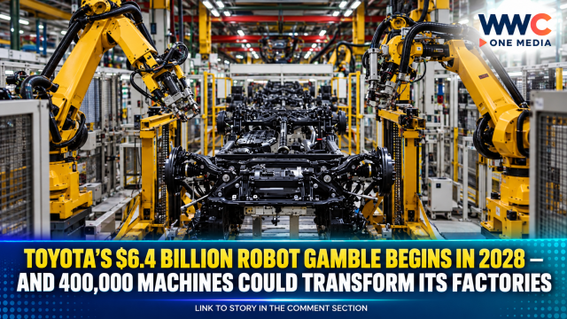 Toyota’s $6.4 Billion Robot Gamble Begins in 2028 — And 400,000 Machines Could Transform Its Factories