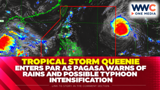 Tropical Storm Queenie Enters PAR as PAGASA Warns of Rains and Possible Typhoon Intensification